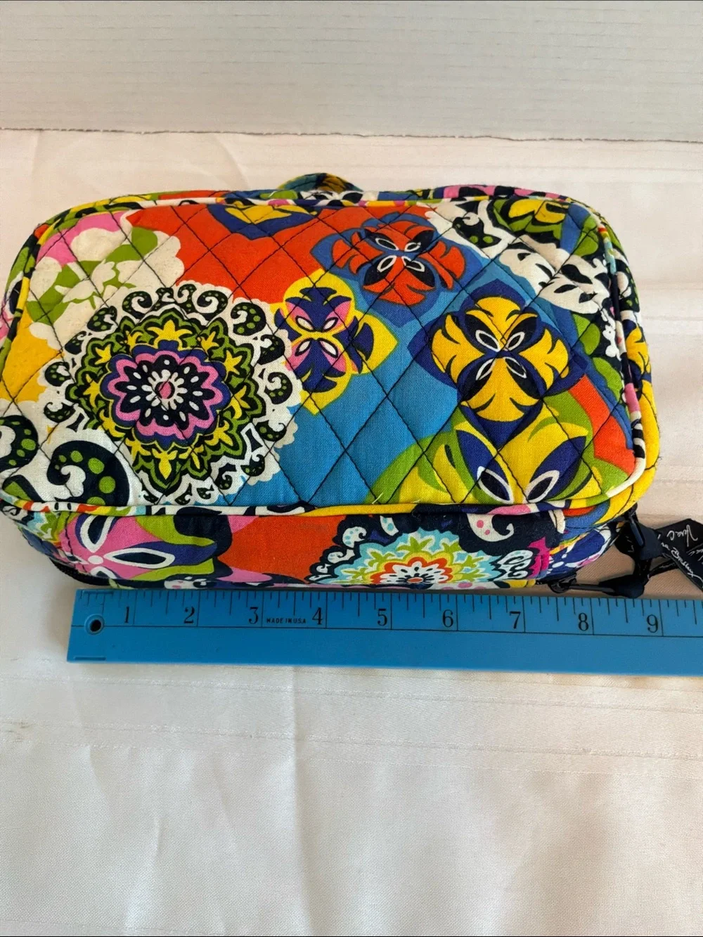 Vera Bradley Quilted Cosmetic Pouch Set in Multicolor Floral Print